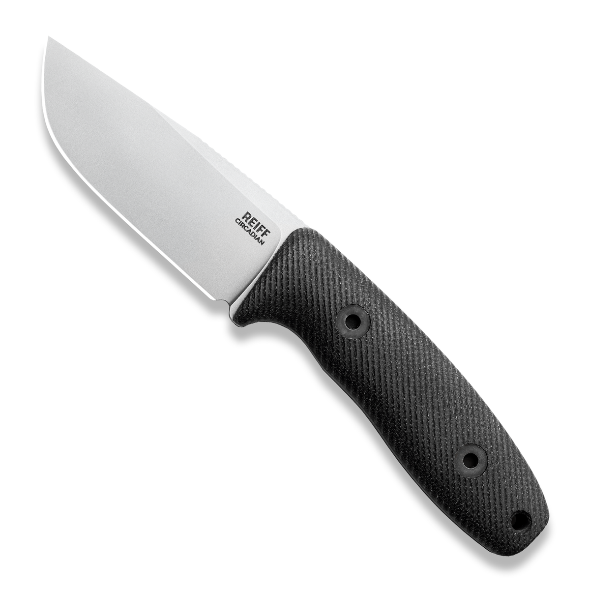 Circadian Clip Point EDC Fixed Blade Knife (CPM MagnaCut, Stonewash, Black Canvas Micarta)