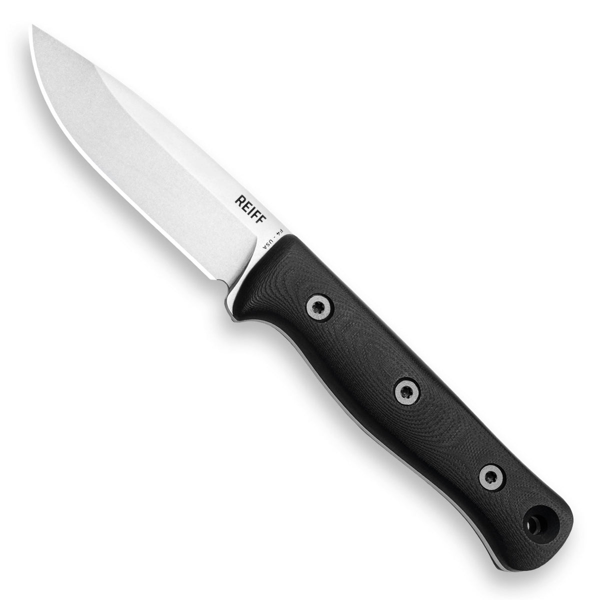 F4 Bushcraft Survival Knife (Polished Stonewash MagnaCut, Black G10)