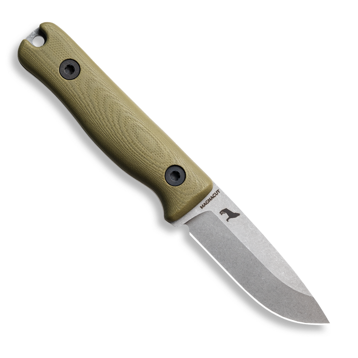 F3 EDC Fixed Blade Knife (CPM MagnaCut, Matte Stonewash, OD Green G10)