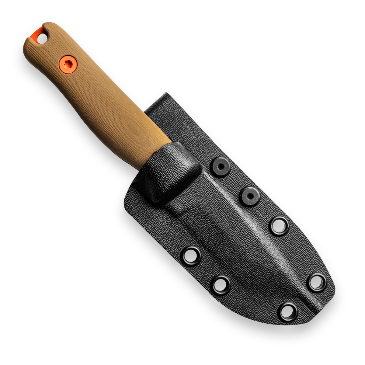 F3XC Extreme Conditions EDC Fixed Blade (CPM 3V, Hi-Vis Orange, Coyote Tan G10)