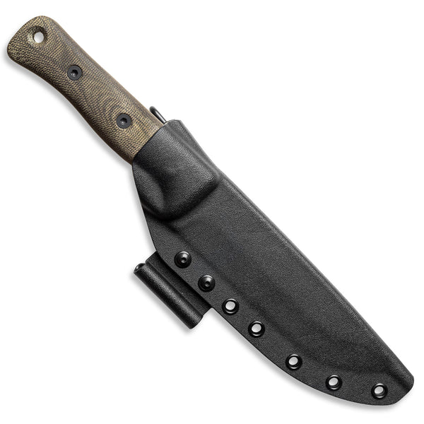 F6 Leuku Survival Knife (Canvas Micarta, CPM-3V) - Reiff Knives